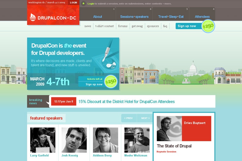 Screenshot on Drupalcon