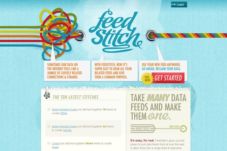 Screenshot on FeedStitch