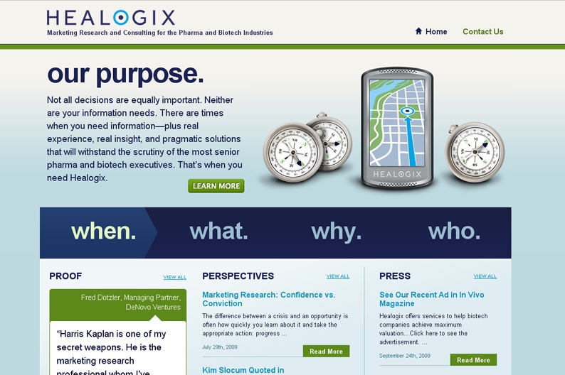 Screenshot on Healogix