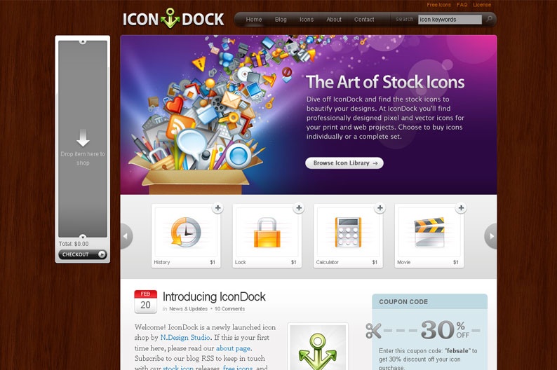 Screentshot on http://www.icondock.com