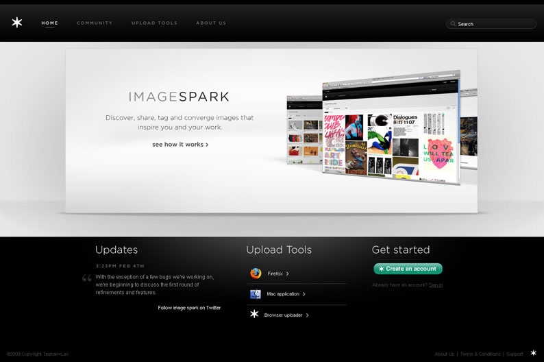 Screenshot on Image Spark