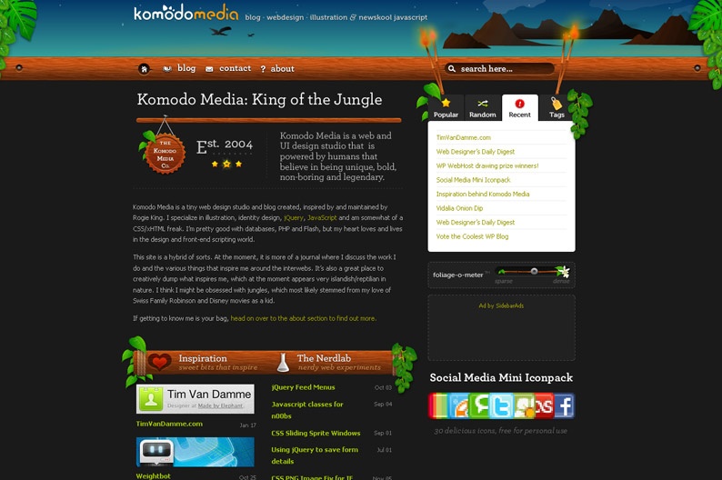 Screenshot on Komodo Media