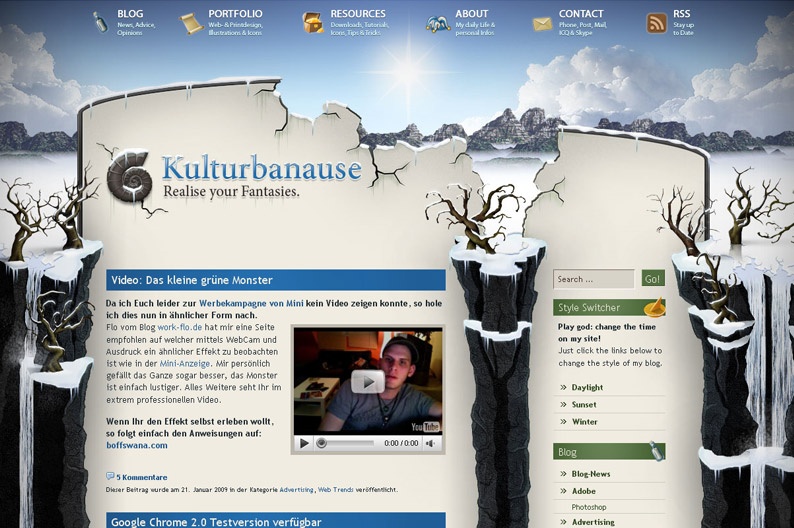 Screenshot on Kulturbanause