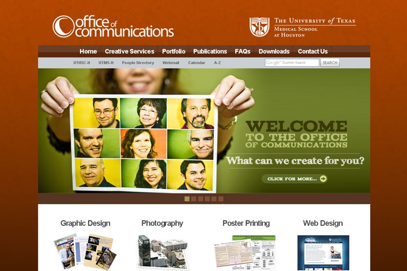 Screenshot on Office of Communications