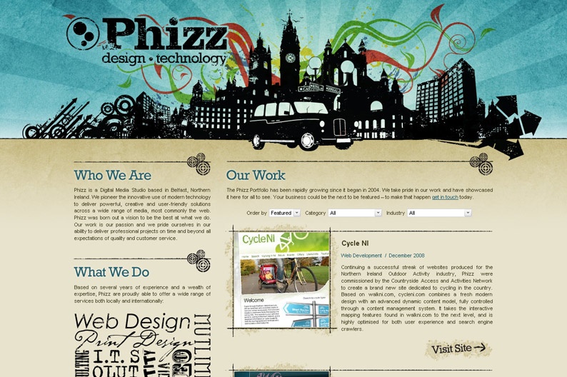Screentshot on http://www.phizz.biz