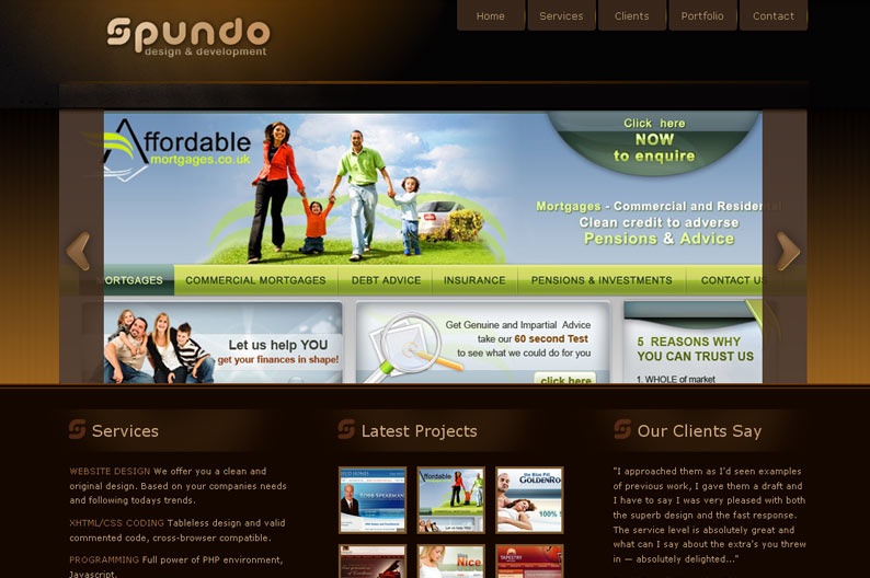 Screenshot on Spundo