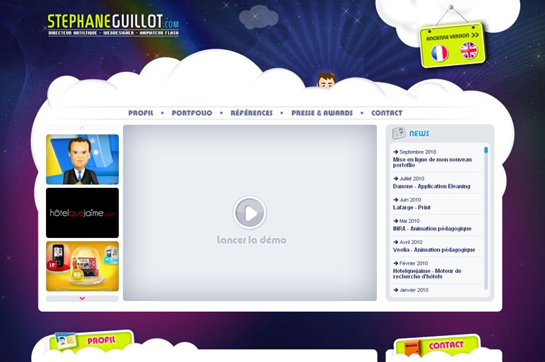 Screenshot on Stephane Guillot