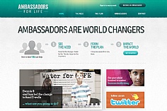 Ambassadors for Life web design inspiration