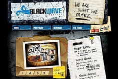 Black Wave web design inspiration