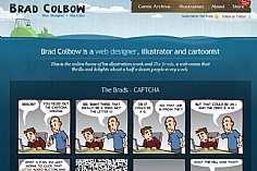 Brad Colbow web design inspiration