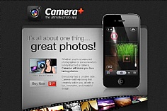 Camera plus web design inspiration