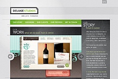 Deluge Studios web design inspiration