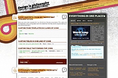 Design is Philosophy web design inspiration