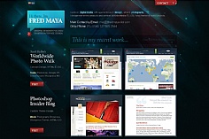 Fred Maya web design inspiration