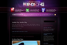 Friends of 42 web design inspiration
