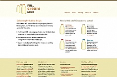 Full Cream Milk web design inspiration