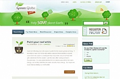 Green Globe Ideas web design inspiration