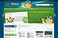 Hello Themes web design inspiration