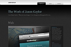 Jason Gaylor web design inspiration