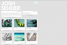 Josh Sender web design inspiration