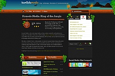 Komodo Media web design inspiration