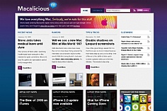 Macalicious web design inspiration