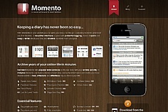 Momento web design inspiration