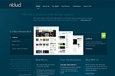 Nclud web design inspiration