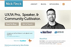 Nick Finck web design inspiration
