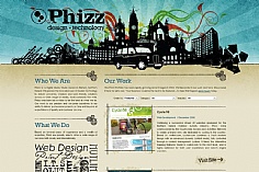 Phizz web design inspiration