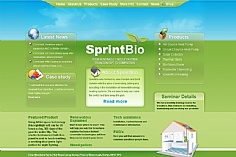 Sprint Bio web design inspiration