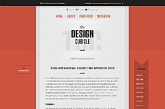 The Design Cubicle web design inspiration
