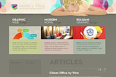 Veerle's blog web design inspiration