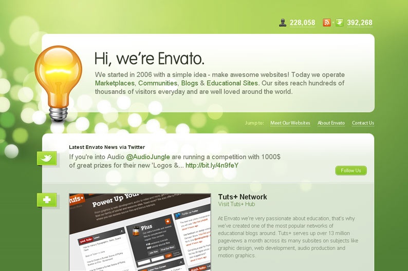 Screenshot on Envanto