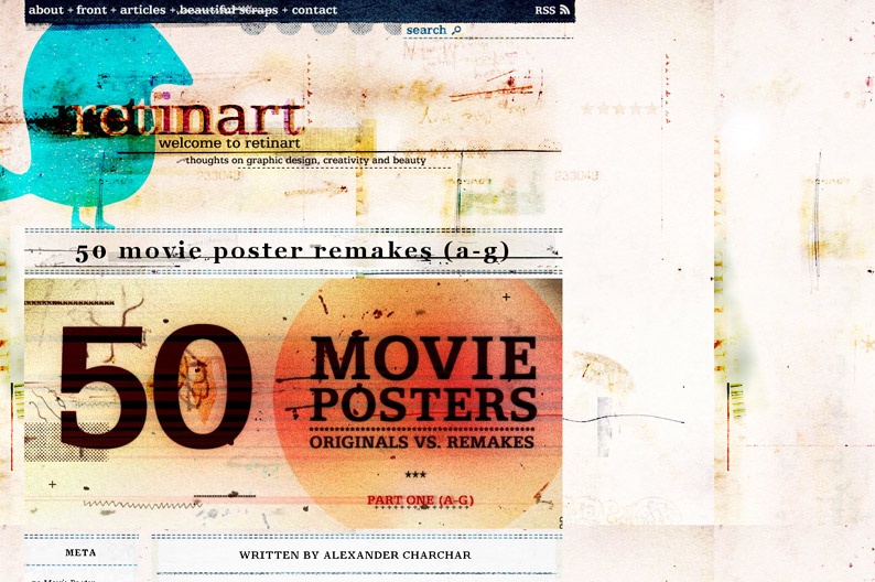 Screenshot on Retinart