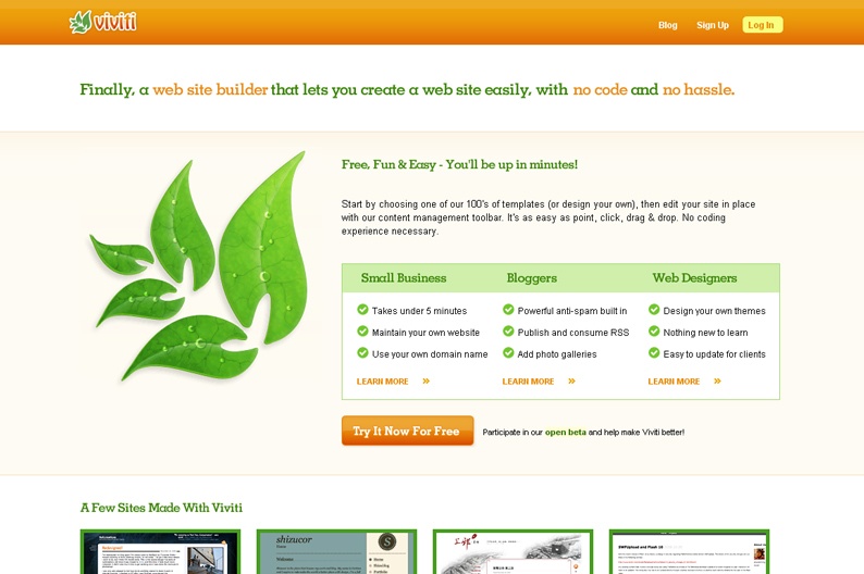 Screenshot on Viviti